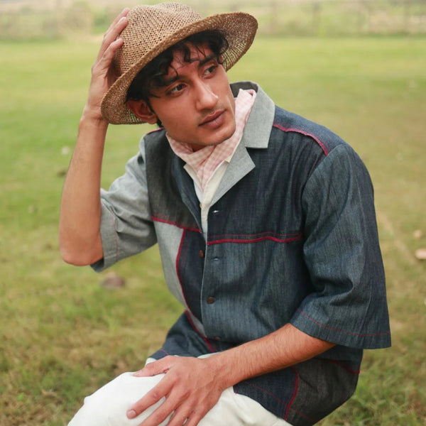 Doodlage - Left Over Denim Patchwork Shirt
