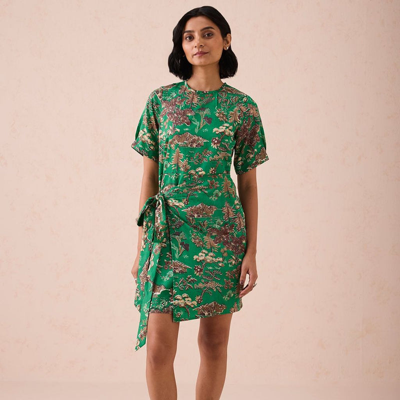 SUI - Green Fields Tencel Wrap Dress
