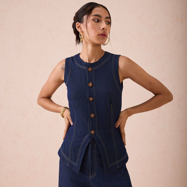 SUI - The Daydream Denim Waistcoat